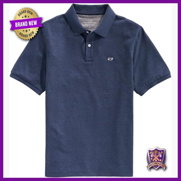 Men's Cotton Blend Polo Shirt Moisture Wicking Regular Fit Short Sleeve
